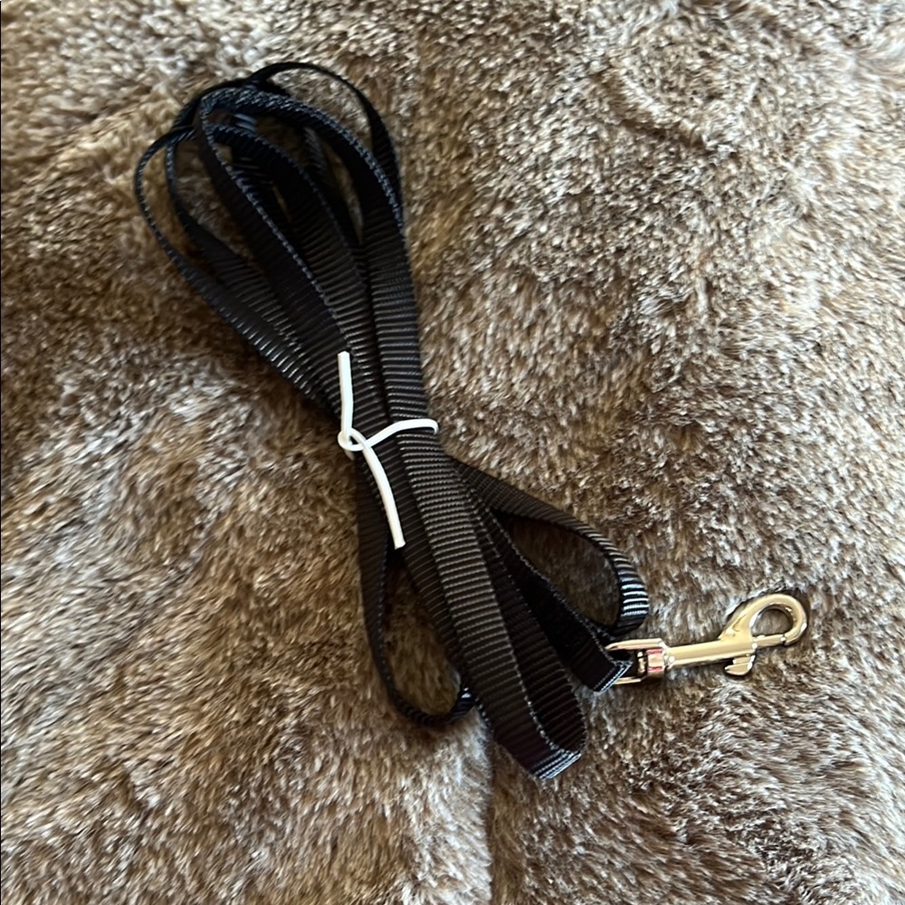 Black small animal leash